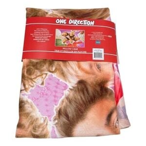 One Direction Pillow Case 20x30 Multi Plush Harry Niall Liam Louis‎ Zayn 2012